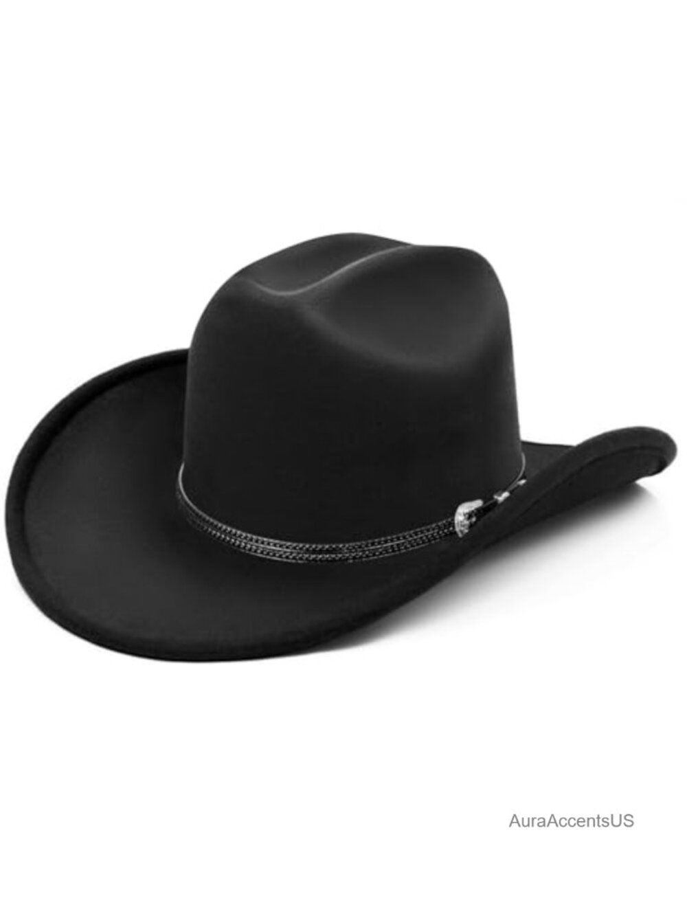 Felt Cowboy Hat Wide Brim Western Adjustable Unisex Festival